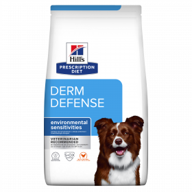 Hill's Prescription Diet Derm Defense Canine - за подсилване на кожната бариера 12 кг.